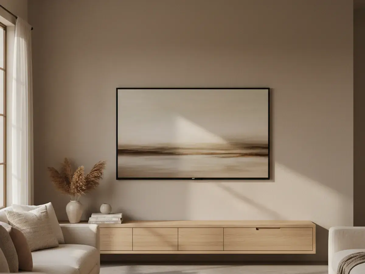TV Mounting detail work by a skilled San Diego County handyman